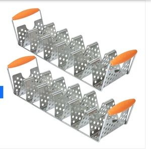 Set Of 2 Blackstone Taco Rack Holder Steel